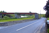Unfortunately the western side of the viaduct, which also crosses this small road from Cappoquin, has been demolished, a house now occupying the site of the stone arches.