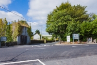 A significant engineering feature on the colliery extension was the twin rail overbridges located at the north end of Castlecomer on the road leading towards Deepark. Only one side of the concrete bridge abutment remains, visible on the left. The bridge spanned either side of the two roads (R694/R426) with a centre pillar support (removed).