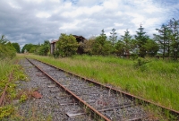 This is the other goods shed, located on the &#39;Down&#39; side of the station, and also at the Athlone end. The sidings serving the sheds were removed in 1963, leaving just the passing loop.