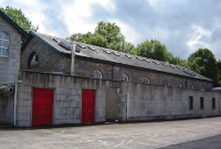 This is the large Midland Great Western goods shed adjacent to the station building at the south end of Cavan Station.