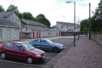 A view looking south towards Inny Jct from the former cattle platform at Cavan Station. The site of the former MGWR goods yard and locomotive shed have been built over.