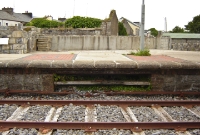 The gap in the platform face marks the site of the one time Charlestown signal cabin. This Great Southern &#38; Western brick built cabin was demolished in the mid 1980s.