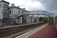 A general view of the large and imposing station building at Clonmel. Much of the building is now used by Bus Eireann services. The size of the 1852 built Waterford &#38; Limerick Railway structure does not match the meager passenger numbers here.