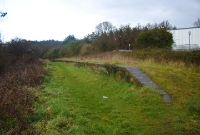 This is the Powerstown platform, used during race specials to the adjacent racecourse in Clonmel. This view is looking north towards Thurles.