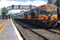 Another railtour is seen at Clonmel Station, this time headed by 141 Class locos Nos.171+141 on the Railway Preservation Society of Ireland&#39;s &#39;Comeragh Railtour&#39;.