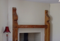 The majority of the timber beams within the restored goods shed remain, some were neatly re-used elsewhere, seen here.