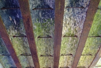 Note the unusual brick arched method of construction beneath the underside of the bridge plate section, seen at the south end of Colbinstown Station.