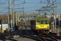 Another 8100 Class DART, No.8308, gets a clear signal for the road south into the through platforms on the west side of Connolly Station while working a service from Howth to Bray.