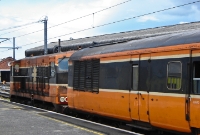 Once a common sight at Connolly Station; this sort of shunting movement preformed by a 141/181 Class locomotive has become virtually extinct. No.185 was withdrawn from Irish Rail service in 2008 and the Mk2 stock has since been scrapped.