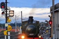One of the RPSI&#39;s oldest locomotives dating from 1879 and built by the Great Southern &#38; Western at Dublin&#39;s Inchicore works; J15 Class 0-6-0 No.186 heads away from the platform at Connolly having brought in a special from Belfast.