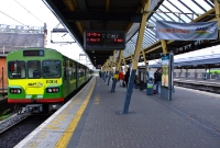 In the summer of 2009, the Dublin Area Rapid Transit (DART) celebrated 25 years of electric services between Bray and Howth. 8100 Class DART No.8304 is seen with its new &#39;DART 25&#39; logo. Banners and bunting also adorned Connolly Station during this time.