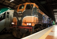 071 Class loco No.078 stands at Connolly Station having arrived with an Irish Traction Group special from Sligo, which utilised the RPSI&#39;s ex CIE wooden bodied coaching stock.