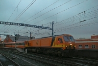 201 Class loco No.226 is seen making a departure from platform 7 at Connolly with a northbound pushpull service to Drogheda, formed of Mk3 stock. In 2003 this service was taken over by 2900 Class railcars.