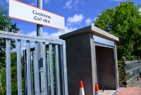 Coolmine was originally the location of a blockpost and signal cabin in Midland Great Western Railway days. The cabin controlled the adjacent level crossing. The blockpost was abolished by the MGWR in the late 1900s.