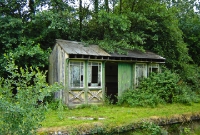 This is the typical Midland Great Western waiting room on the up platform at Crossdoney. A preserved version of this structure can be seen at Carrick-on-Suir Station.