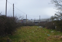 This was the approach to the Curragh Racecourse Station, located ajdacent to the course. It had an island platform and was served by trains until 1977.