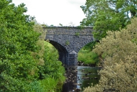 This is the two arched stone river bridge just south of Curry Station spanning the Owengarve River