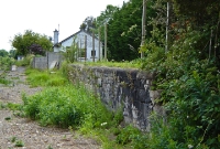 This was the former goods loading bank, located on the down side of the line. The goods shed can be seen in the background.