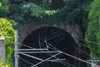 The 160 yard long tunnel at Dalkey, located at south end of the Dalkey town area. It was built in 1854 and was particially designed by Isambard Kingdom Brunel, whom at the time engaged with the Dublin &#38; Wicklow Railway&#39;s construction.