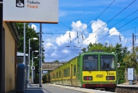Another one of the 8500 DART units, this time No.8630, is seen on the rear of a departing northbound service to Malahide. The 8500 units in contrast were built by the Tokyu Car Corporation of Japan.