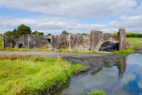 These concrete foundations are all that remains of the buildings where several coal chutes were located above the railway tracks, where the coal was dropped into railway wagons for onward transit.
