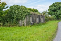 The former weight bridge building beside the former Deerpark Colliery. The tracks would have been in the foreground, where the mine&#39;s coal output was recorded.