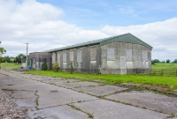 The wash baths building at the former Deerpark Colliery. The concrete road in the foreground is the former road entrance to the mines, which were located behind this building.