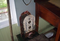 A BCDR token machine within Downpatrick signal cabin. Most of the BCDR signalling equipment at Downpatrick was recovered from Bangor when the machanical signalling was replaced on that line 1988.