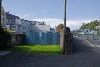 To the rear of the down platform was the small goods yard at Drimoleague Station. A siding once ran here to serve the goods shed, now long gone.