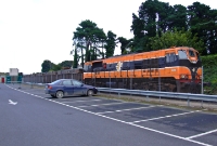 141/181 Class locomotives have since disappeared from the Drogheda area following the gradual withdrawal of gypsum and cement trains from the Navan branch. Nowadays only the 071 Class locos and Tara Mines trains are seen stabled on the branch at Drogheda, such as No.088 seen here.