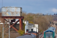 22000 Class railcar No.22226 approaches Dromod with a Sligo to Dublin service, seen passing the ITG special. In front of No.078 can be seen a siding which once served the meet processing factory on the left. This siding also had its own platform just visible in the front of the locomotive.
