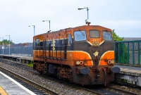 141 Class loco No.147 is seen light engine heading through Drumcondra Station on its way to pick up a wagon transfer in the North Wall yards. Built in 1962 by General Motors at their La Grange Illinois works, No.142 entered service in Decemeber of that year. The loco was finally withdrawn in 2010.