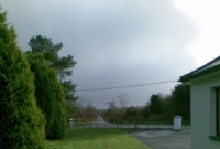 Another view looking south towards Inny Junction from Drumawnagh Station, part of the trackbed has been converted into a country lane.