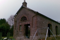 The stone built MGWR goods shed at Drumawnagh Station, also remains intact. This is a of medium size goods shed to be found on the Inny Junction to Cavan line.
