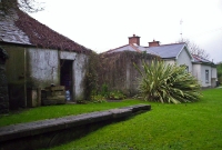 Back to Dunboyne Station as it was in 2004. The structure on the left is the former boiler room. In the foreground is the remains of the down platform.