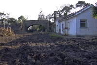 A general view of the 1862 built station at Dunboyne, looking south towards Clonsilla from the former down platform. This site is now occupied by the southern end of the new station.