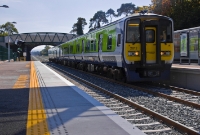 This was an earlier view taken on the same day as the previous photo, as 2800 Class railcar No.2812 arrives at Dunboyne with a midday service from Dublin. Most of the commuter services on the restored Dunboyne line are handled by the 29000 Class railcars, which also operate to Maynooth.