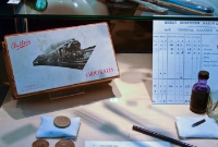 Some other interesting GNR artefacts, including a Great Northern Railway box of chocolates featuring a 1950s image of a V Class loco hauled &#39;Enterprise&#39;.
