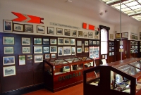 The small museum inside Dundalk Station, housing an impressive collection of GNR photographs and railway artefacts.