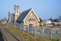 This is the former station at Dundrum on the Great Southern &#38; Western&#39;s Dublin to Cork main line. The station opened with the line July 1848, and closed to passengers in August 1976.