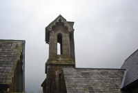 Like some mid 19th century Great Southern &#38; Western Railway stations, Dundrum features a miniature bell tower, located at the southern end of the structure.