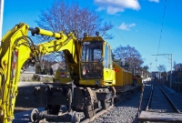 A permanent way train is seen stabled at the south end of Dundrum Station. These trains were the first to be seen here since the Harcourt St line closed in December 1958, although it wasn&#39;t until 1960 that line through Dundrum was finally lifted.