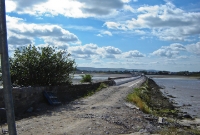 East of Dungarvan town the former railway line crossed an estuary leading from the Glendine River into Dungarvan bay. During this time the former trackbed was been converted into a public footpath.