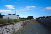 This level crossing feature a short loading bank, seen here on the left, but had long since fallen out of use by the time the railway closed in 1967. As mentioned, the section along here into Dungarvan was retained until 1970.