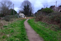 A view of the site of Dungriffan loop and stop, looking back towards the summit.