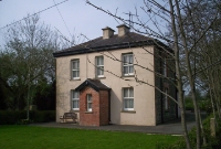 This is the typical station masters house at Dunlavin Station, which is seen at many of the other stations on the former Salllins to Tullow branch line.