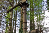 A remarkable survivor to be found at Dunmanway Station is the water crane, which once serviced the steam locomotives. It is located at the west end of the former station.