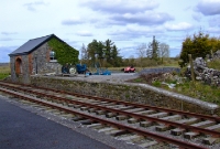 The goods platform and loading bank at Dunsandle. It was still occasionally used by branch goods services until closure in 1975.