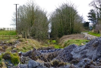 This is the south end of Dunsandle Station, where there is this aforementioned short cutting, which G616 was about to enter in May 1975.
