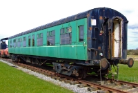 A CIE Bredin coach, built in 1954 at Inchicore, is also preserved at Dunsandle Station. It had been photographed in a stored state at Tuam, Co.Galway.